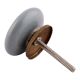 Grey Leaf Ceramic Flat Cabinet Knob Online 
